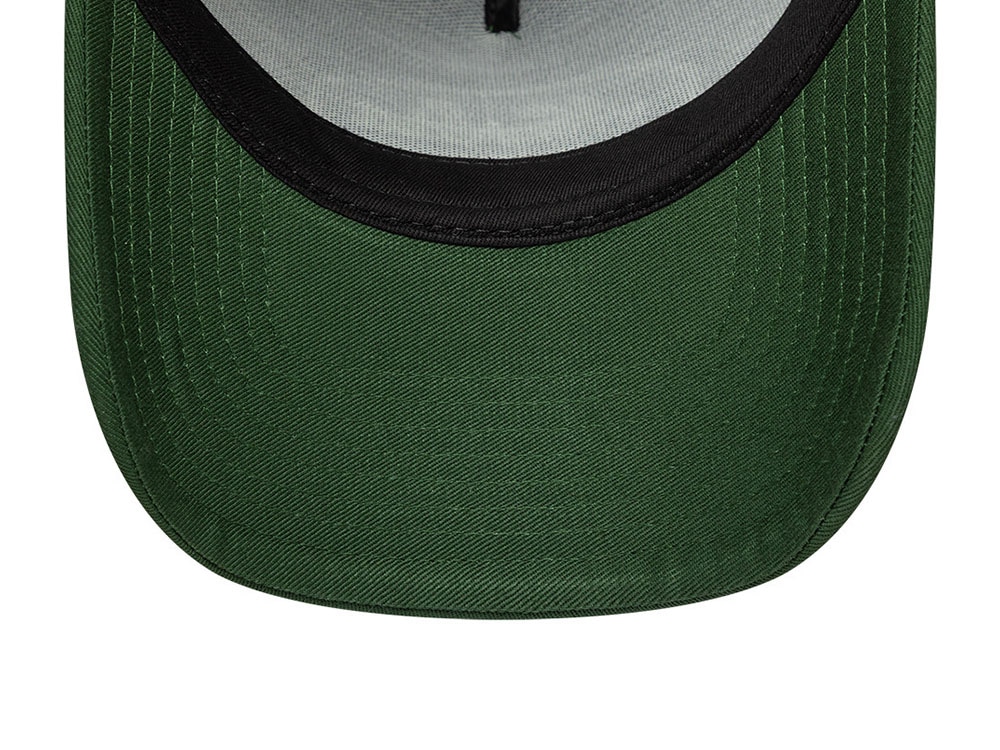 New Era Oval Foam Patch Dark Green Edition 9Forty A Frame Trucker Snapback Casquette
