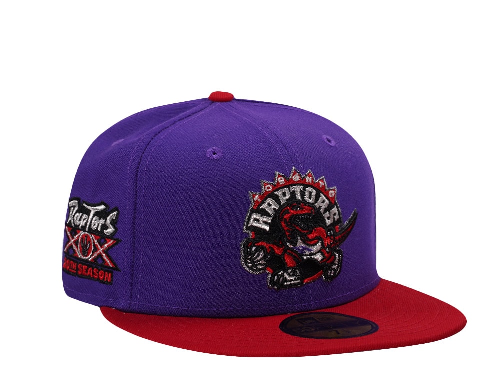 New Era Toronto Raptors 20th Anniversary Purple Two Tone Edition 59Fifty Fitted Casquette
