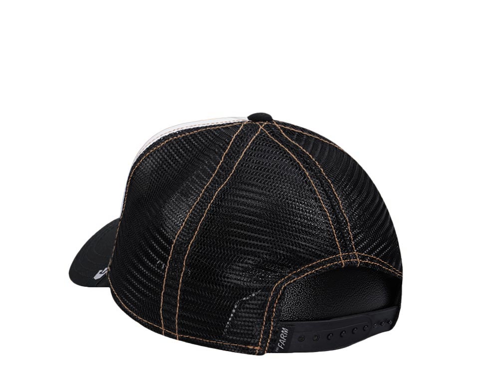 Goorin Bros The King Lion Black White Trucker Snapback Casquette