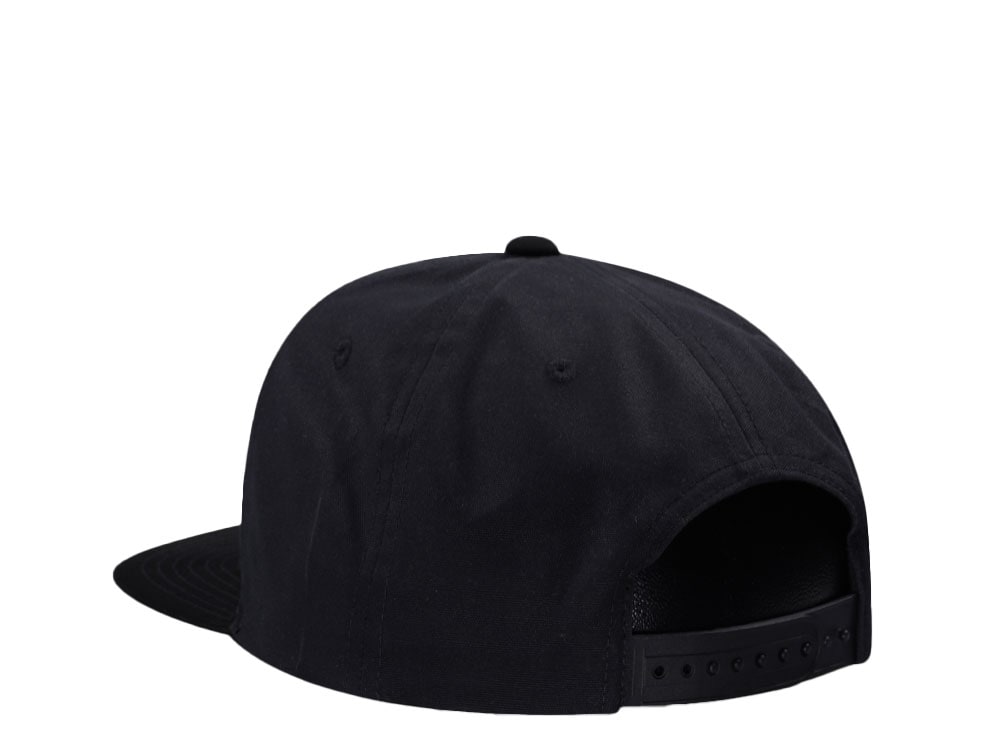 Brixton Supply Logo Black on Black Snapback Casquette