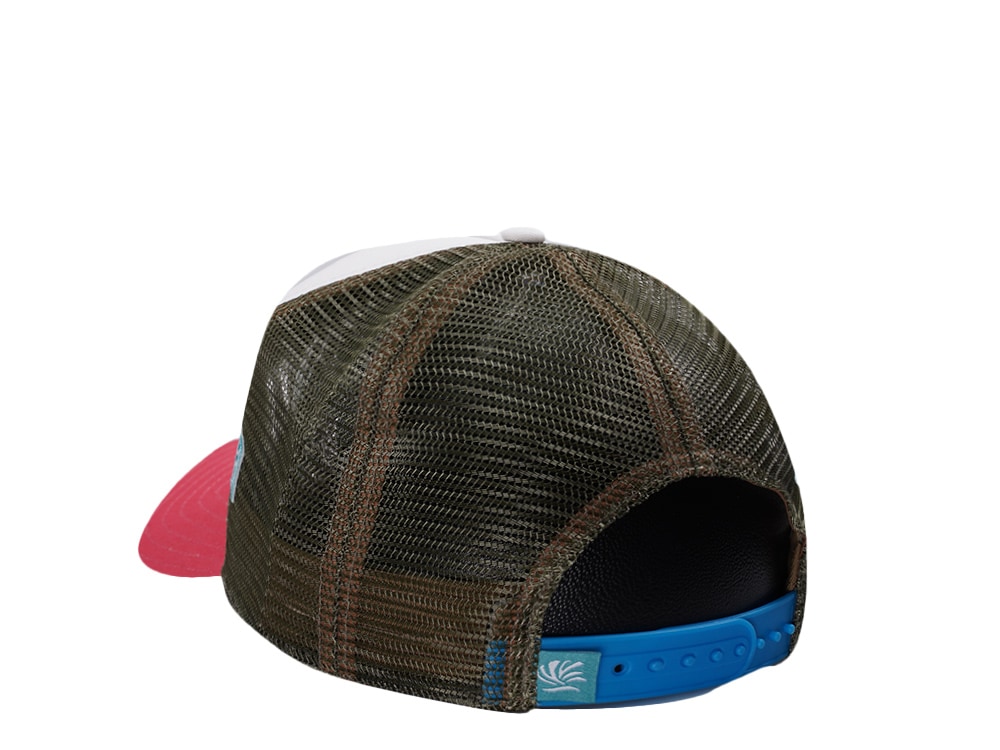 Djinns HFT Summertime White Coastal Edition Trucker Snapback Casquette