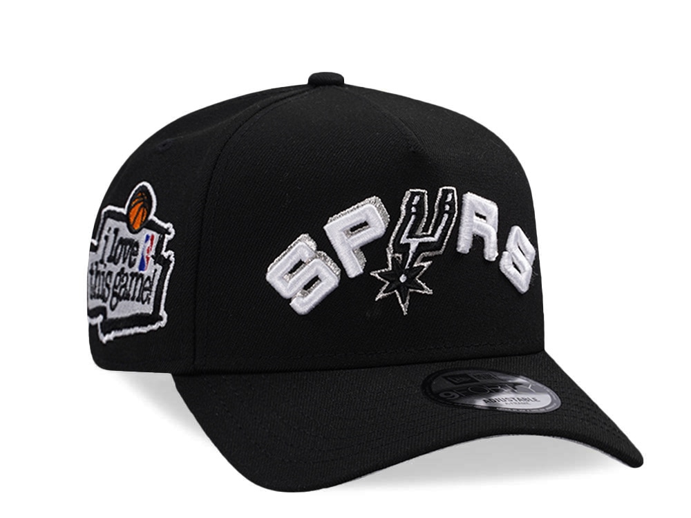 New Era San Antonio Spurs Love this Game Black Prime Edition 9Forty A Frame Snapback Casquette