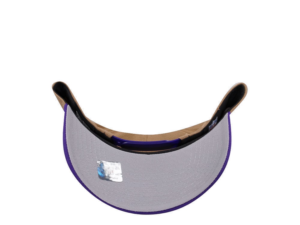 New Era Minnesota Vikings Khaki Two Tone Edition 9Forty A Frame Snapback Casquette