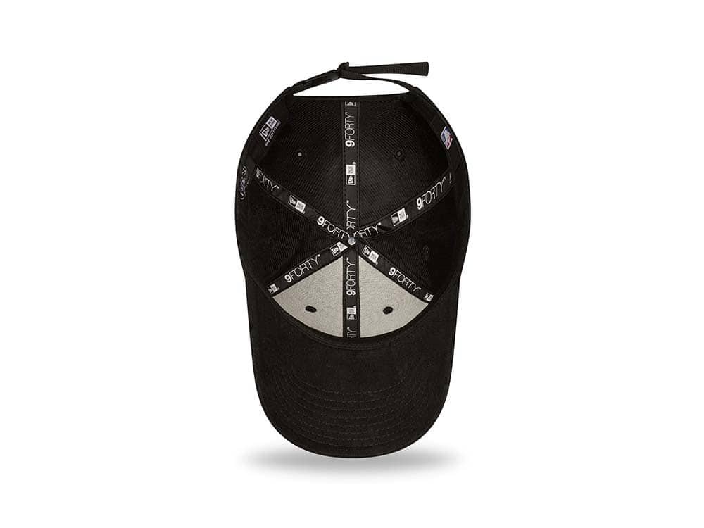 New Era Brooklyn Nets Washed Pack Black Adjustable 9Forty Strapback Casquette
