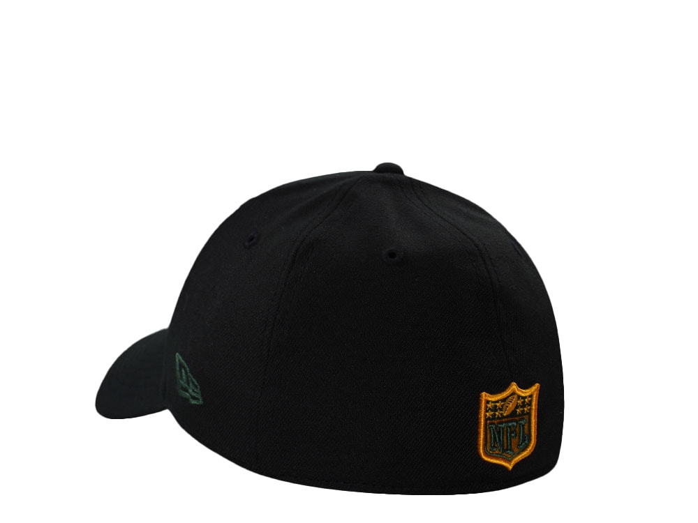 New Era Green Bay Packers Black Classic Edition 39Thirty Stretch Fit Casquette