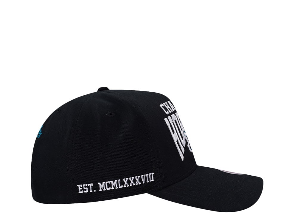 Mitchell & Ness Charlotte Hornets Black Pro Pinch Fit Snapback Casquette