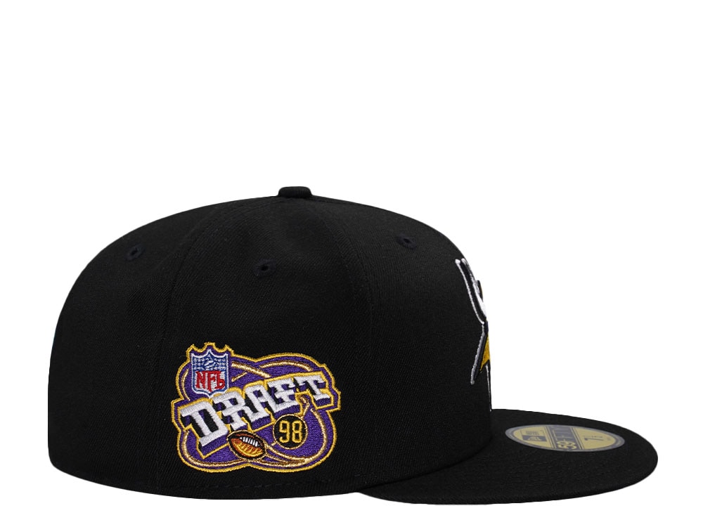 New Era Minnesota Vikings Draft 1998 Black Prime Edition 59Fifty Fitted Casquette