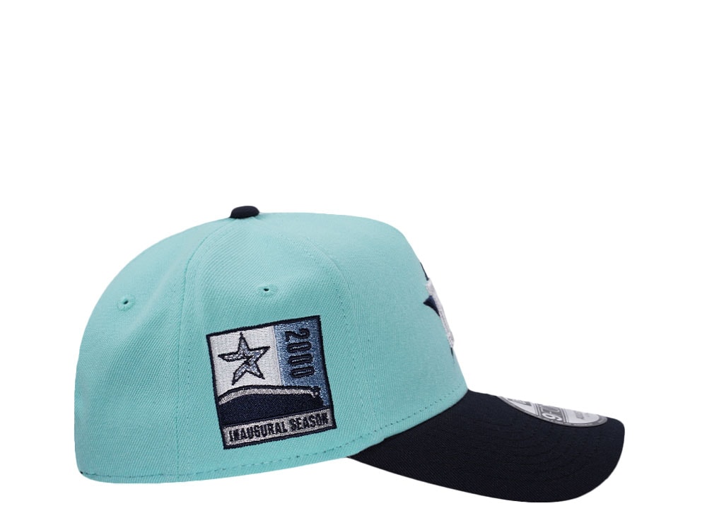 New Era Houston Astros Inaugural Season 2000 Glacier Two Tone Edition 9Forty A Frame Snapback Casquette