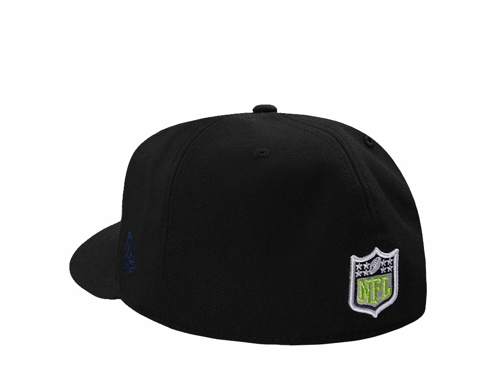 New Era Seattle Seahawks Black Prime Edition Pre Curved 59Fifty Fitted Casquette