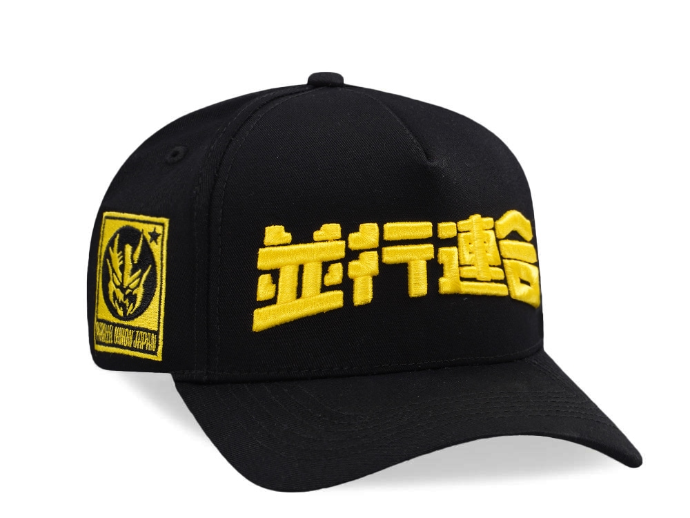 Parallel Union Japan Mecha Head Emblem Kanji Script Black Prime Edition Snapback Casquette