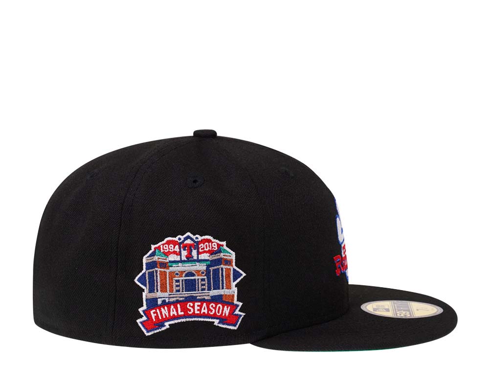 New Era Texas Rangers Final Seasons Black Throwback Edition 59Fifty Fitted Casquette