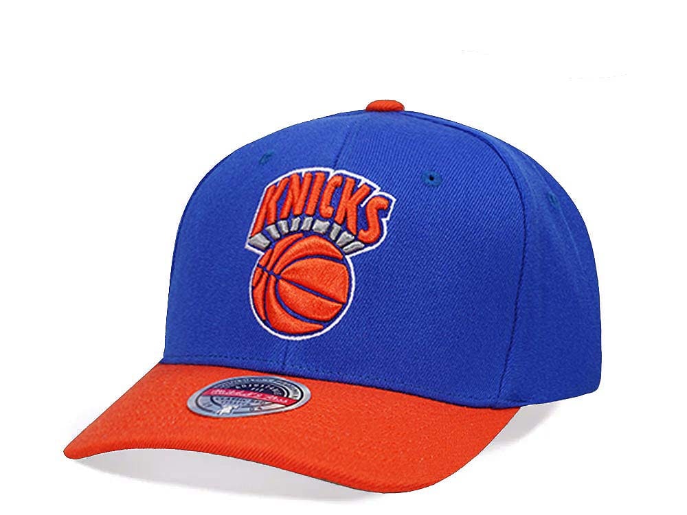 Mitchell & Ness New York Knicks Team Two Tone 2.0 Hardwood Classic Red Flex Snapback Casquette
