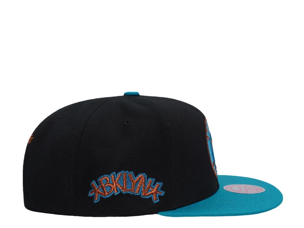 Mitchell & Ness Brooklyn Nets Make Cents Black Two Tone Edition Snapback Casquette