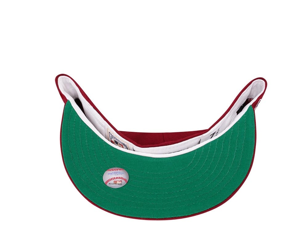 New Era Oakland Athletics World Series 1989 Smooth Red Throwback Edition 59Fifty Fitted Casquette