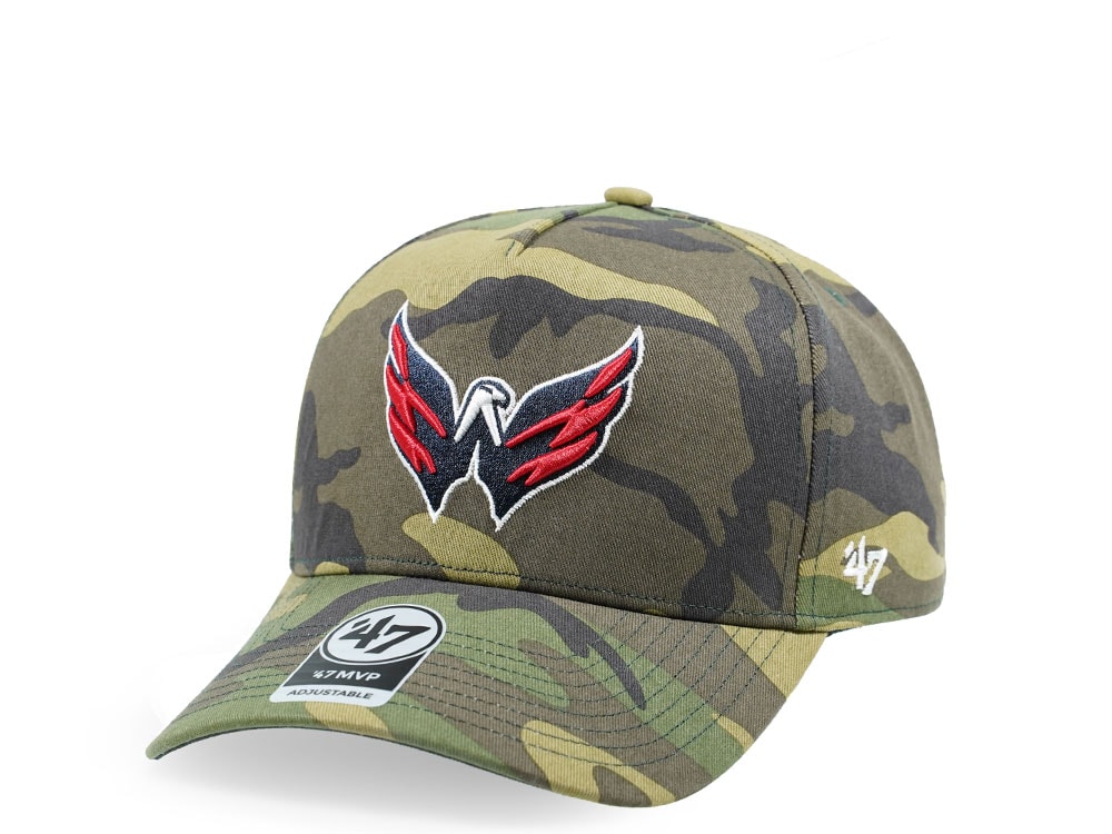 47Brand Washington Capitals Camo Grove Classic DT Snapback Casquette