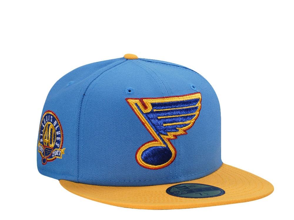 New Era St. Louis Blues 40th Anniversary Blue Two Tone Edition 59Fifty Fitted Casquette