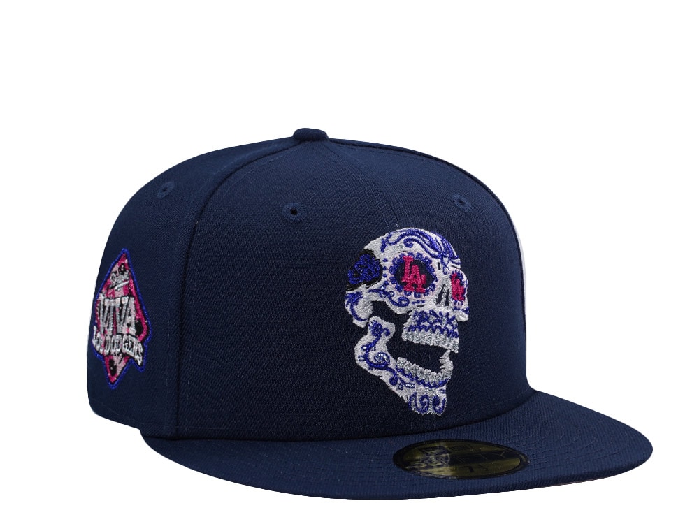 New Era Los Angeles Dodgers Viva Skull Navy Prime Edition 59Fifty Fitted Casquette