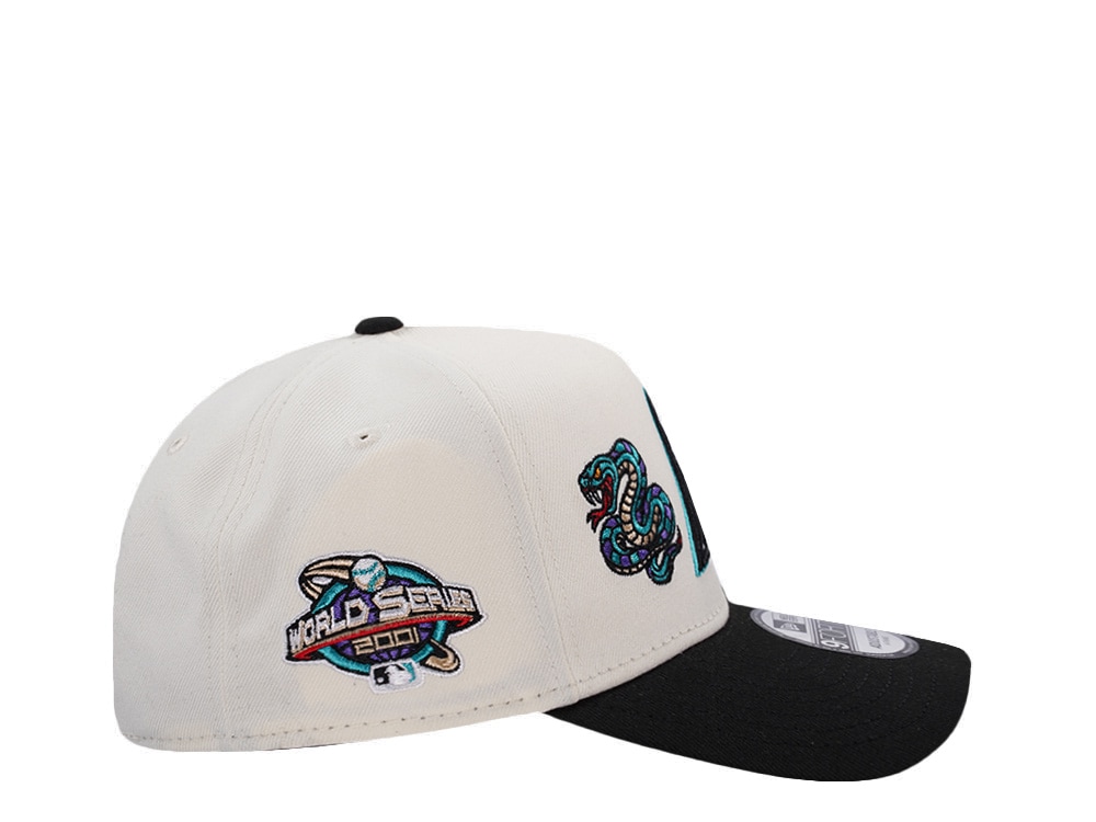 New Era Arizona Diamondbacks World Series 2001 Chrome Two Tone Edition 9Forty A Frame Snapback Casquette