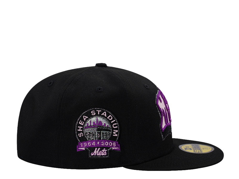 New Era New York Mets Shea Stadium Pink Black Prime Edition 59Fifty Fitted Casquette