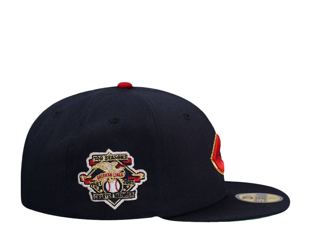 New Era Cleveland Indians American League Throwback Edition 59Fifty Fitted Casquette