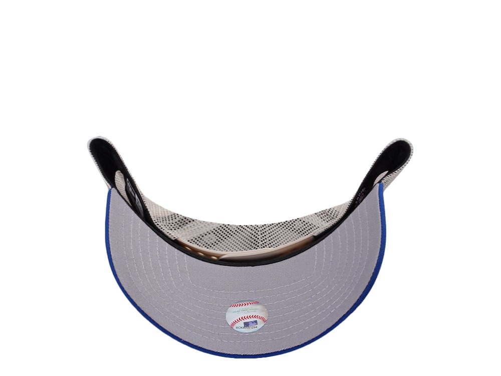New Era New York Mets Vintage Script Blue Trucker Edition 9Forty A Frame Snapback Casquette