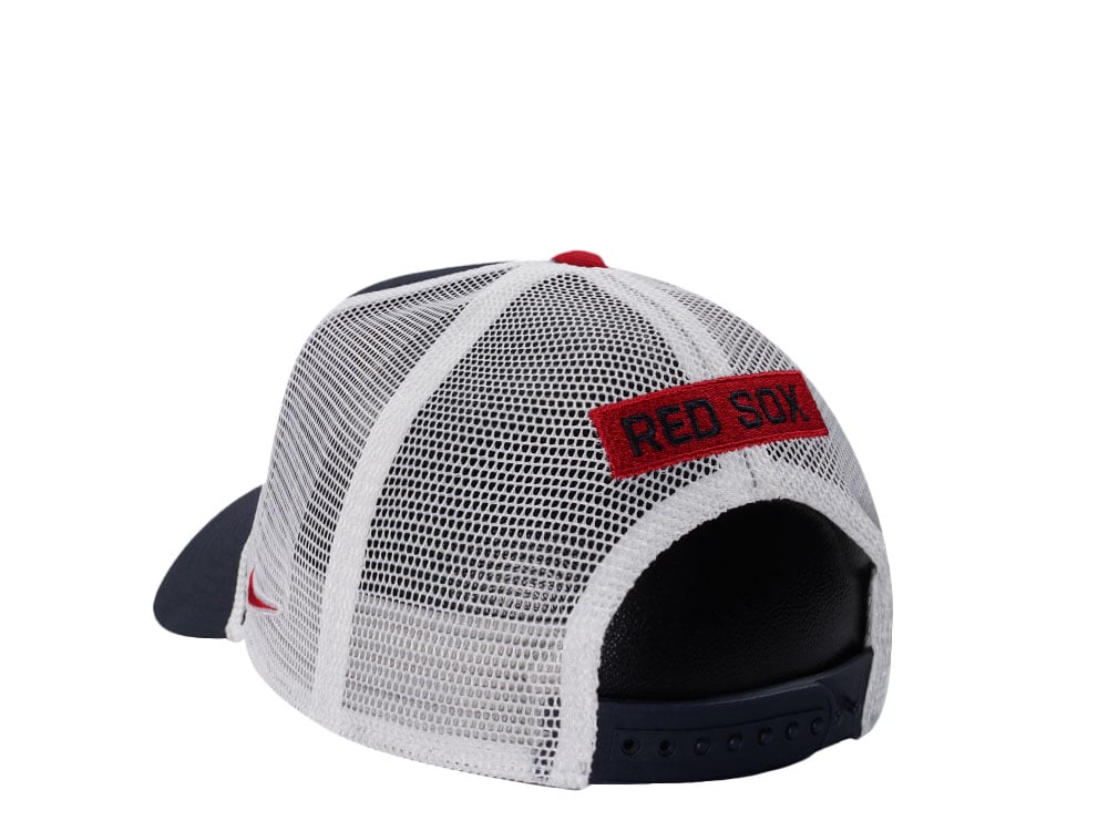 Nike Boston Red Sox Primetime Dri-Fit Rise Black Edition Trucker Snapback Casquette