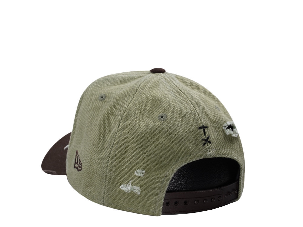 New Era Anaheim Ducks 10th Anniversary Washed Canvas Rifle Green Two Tone Edition 9Forty A Frame Snapback Casquette