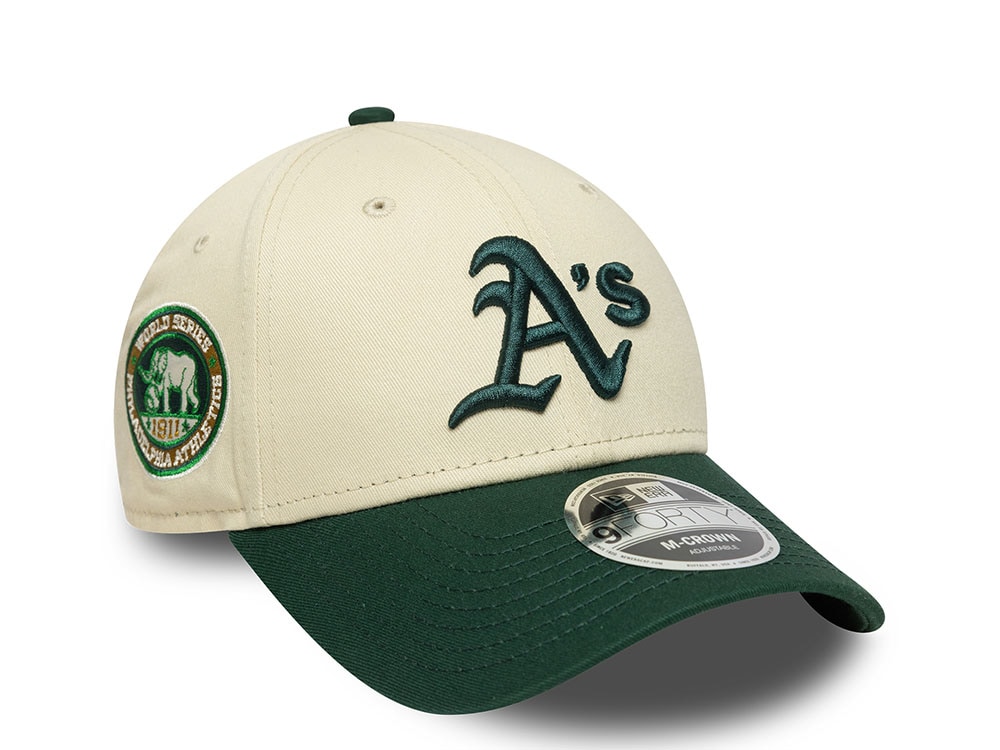 New Era Oakland Athletics 1911 World Series Two Tone Edition 9Forty M Crown Snapback Casquette