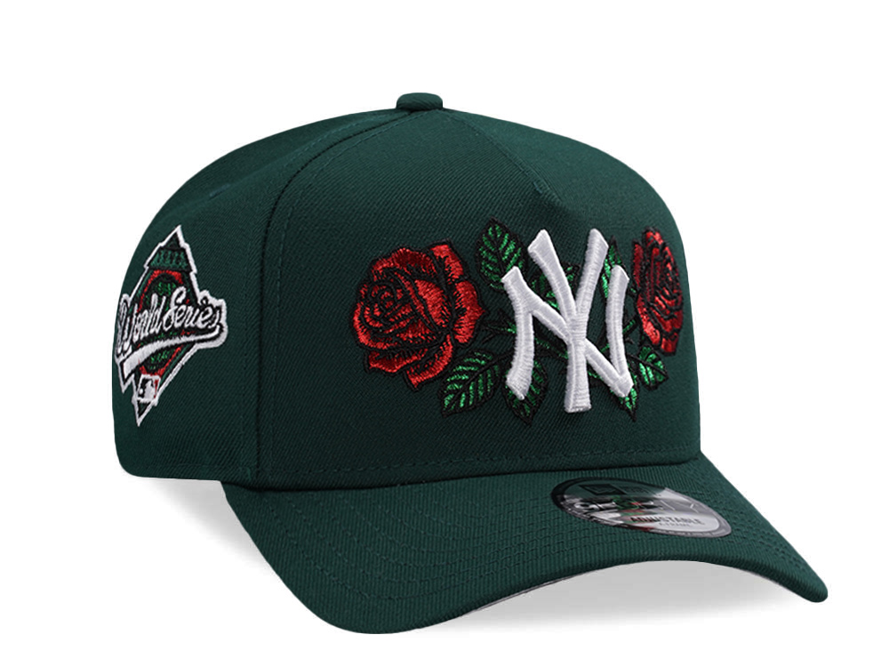 New Era New York Yankees World Series 1996 Rose Dark Green Prime Edition 9Forty A Frame Snapback Casquette