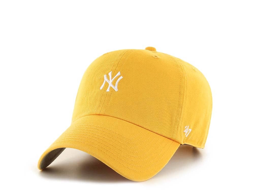 47Brand New York Yankees Yellow Base Runner Clean up Strapback Casquette