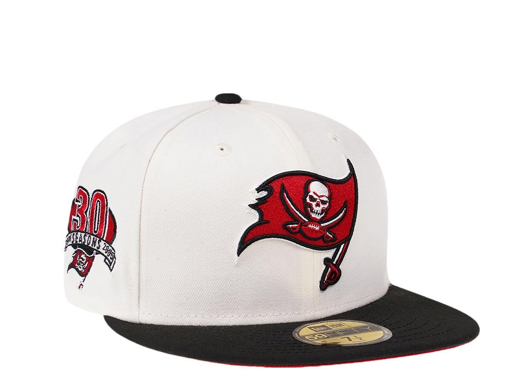 New Era Tampa Bay Buccaneers 30th Anniversary Cream Dome Edition 59Fifty Fitted Casquette