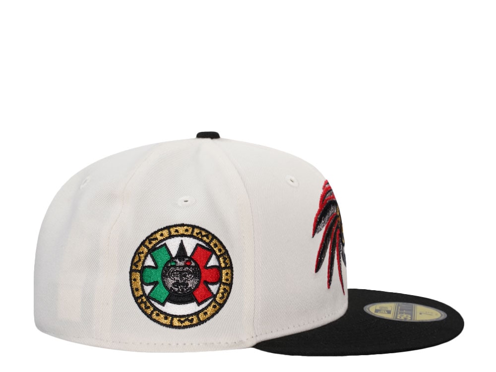 New Era Mexico Aztec Skull Warrior Chrome Two Tone Edition 59Fifty Fitted Casquette