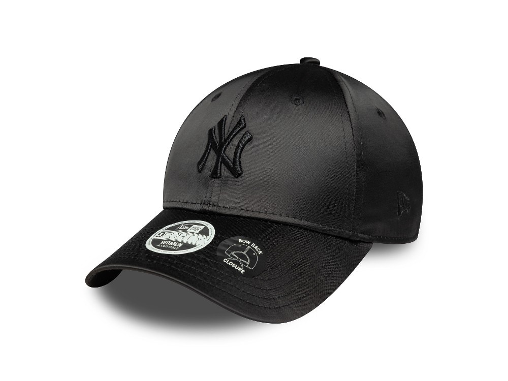 New Era New York Yankees Black Satin Womens 9Forty Bow Back Casquette