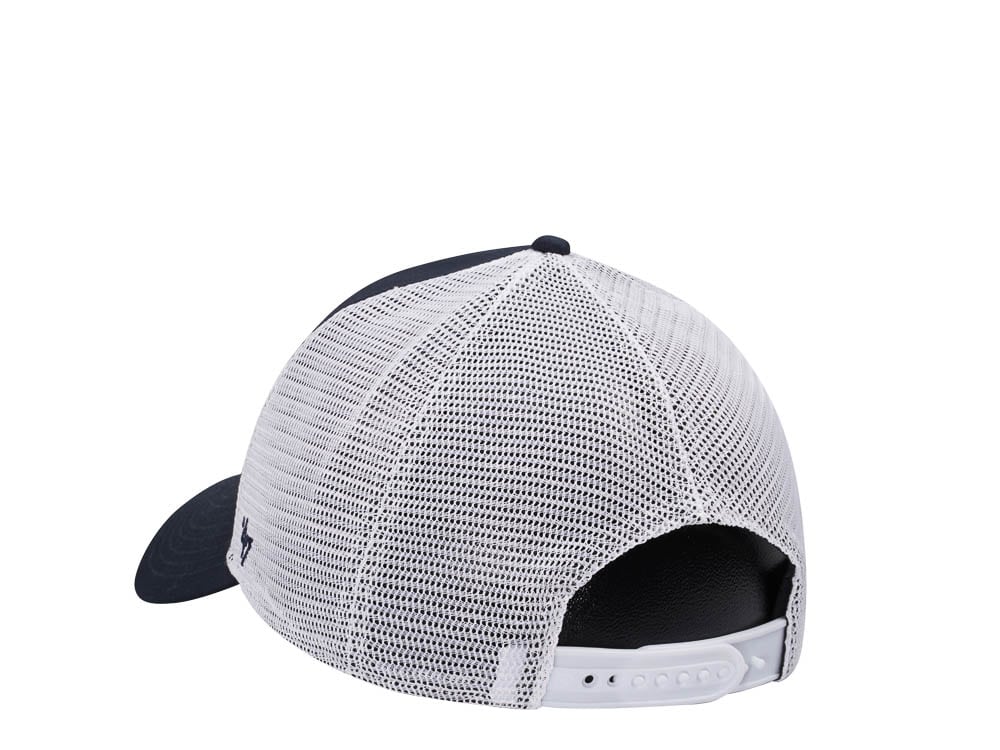 47Brand Cleveland Guardians Navy Branson Mesh All MVP Trucker Snapback Casquette