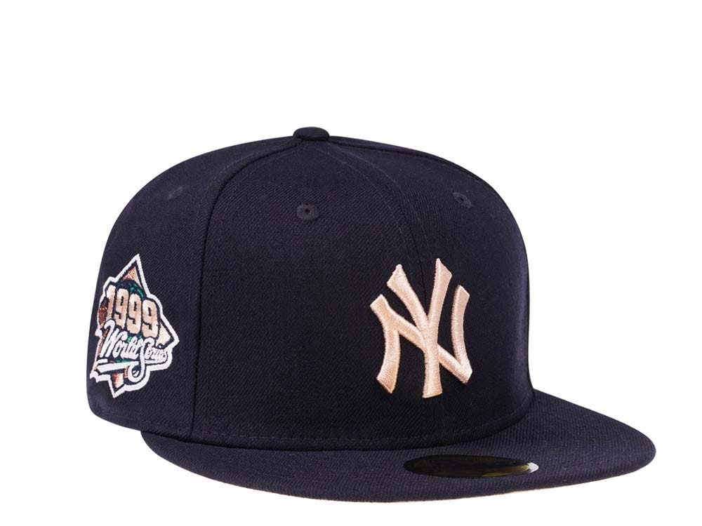 New Era New York Yankees World Series 1999 Navy Peach Prime Edition 59Fifty Fitted Casquette