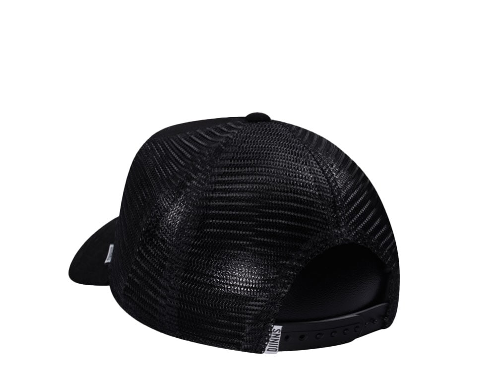 Djinns Do Nothing Club Suede Black Trucker Snapback Casquette