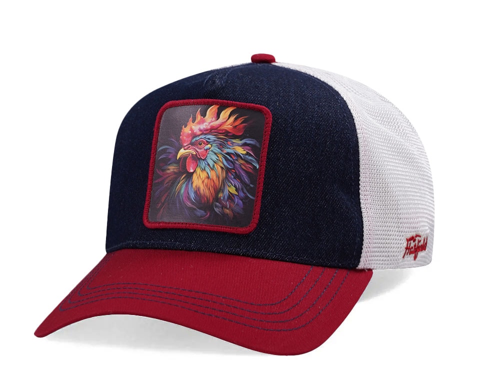 Hatfield Big Cock Navy White Trucker Snapback Casquette