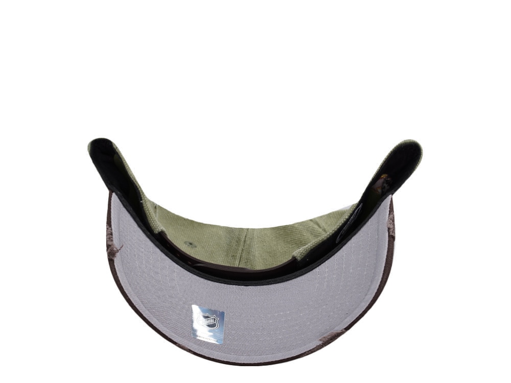 New Era Anaheim Ducks 10th Anniversary Washed Canvas Rifle Green Two Tone Edition 9Forty A Frame Snapback Casquette