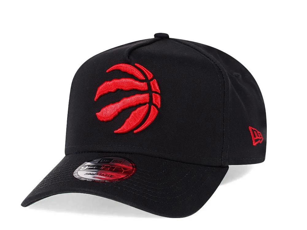 New Era Toronto Raptors Black 9Forty A Frame Snapback Casquette