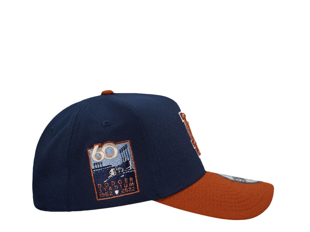 New Era Los Angeles Dodgers 60th Anniversary Copper Two Tone 9Forty A Frame Snapback Casquette