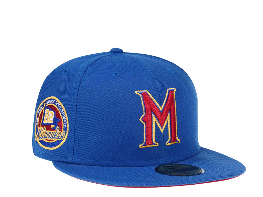 New Era Milwaukee Brewers Silver Anniversary 1982 Golden Goal Edition 59Fifty Fitted Casquette