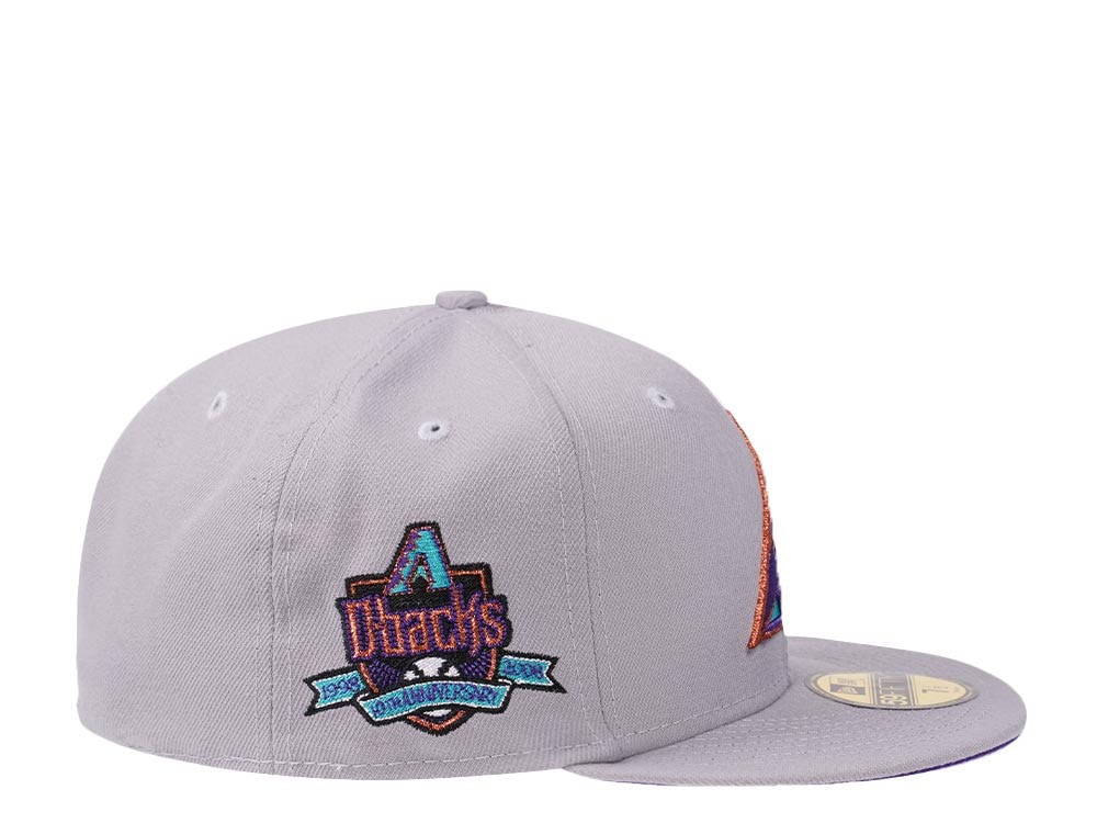 New Era Arizona Diamondbacks 10th Anniversary Fresh Gray  Edition 59Fifty Fitted Casquette