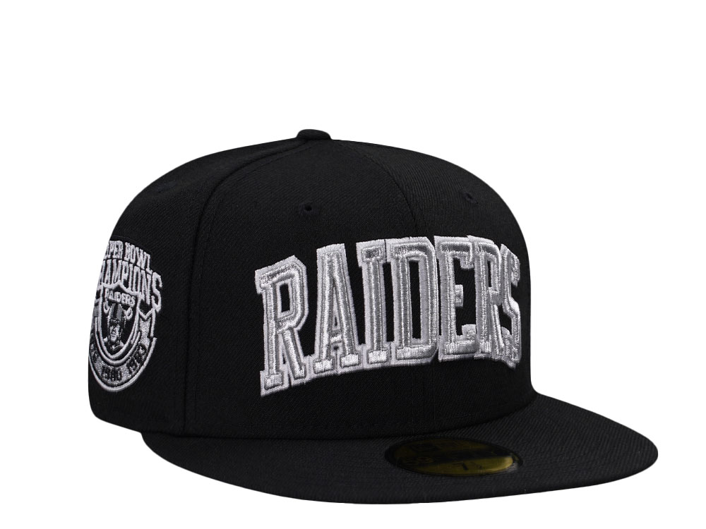 New Era Las Vegas Raiders Super Bowl Champions Black Wool Edition 59Fifty Fitted Casquette