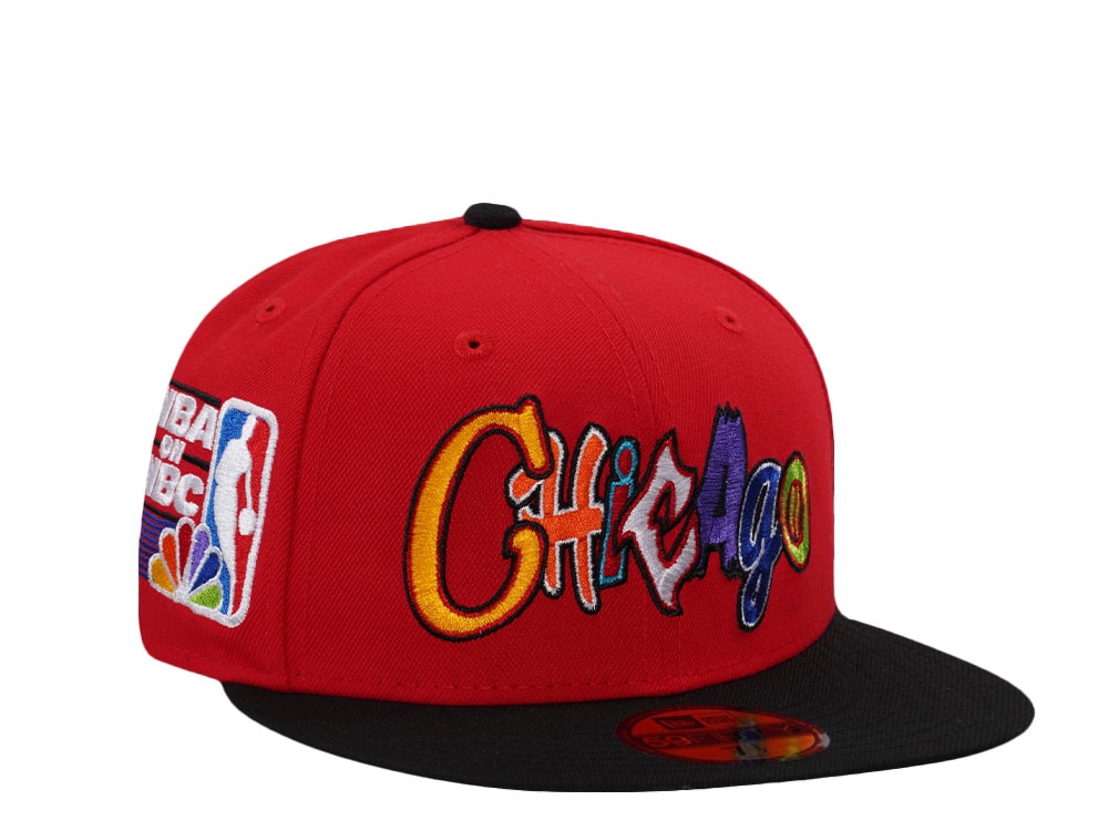 New Era Chicago Bulls NBA On NBC Red Two Tone Edition 59Fifty Fitted Casquette