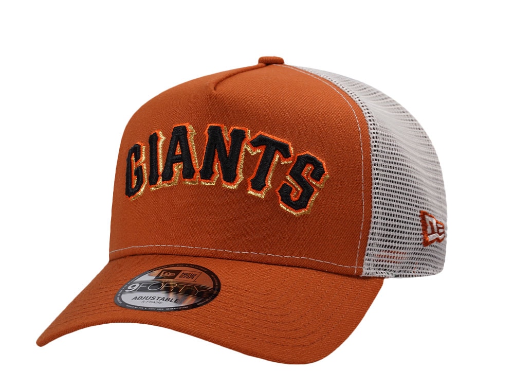 New Era San Francisco Giants Rust Edition 9Forty A Frame Trucker Snapback Casquette