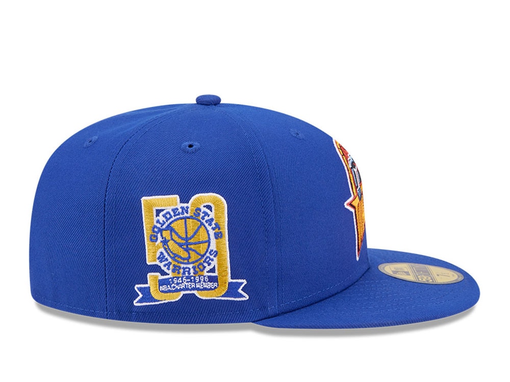 New Era Golden State Warriors HWC 50th Anniversary Blue 59Fifty Fitted Casquette