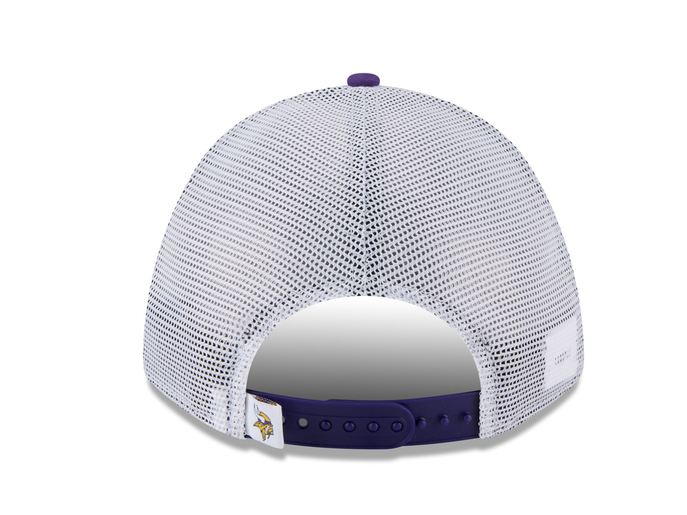 New Era Minnesota Vikings Official Team Color Edition 9Forty M Crown A Frame Trucker Snapback Casquette