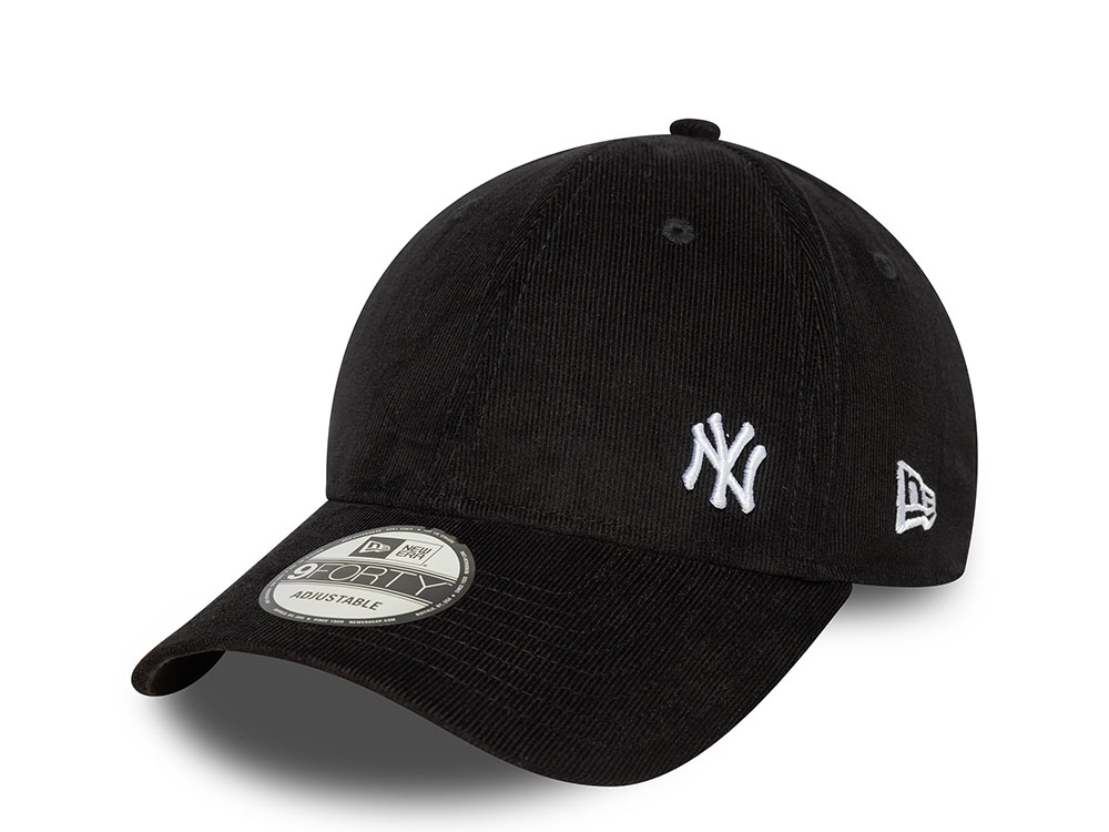 New Era New York Yankees Cord Flawless Black Edition 9Forty Strapback Casquette