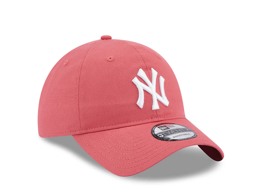 New Era New York Yankees League Essential Coral 9Twenty Strapback Casquette