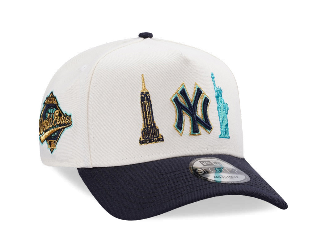 New Era New York Yankees World Series 1996 Chrome Two Tone Edition 9Forty A Frame Snapback Casquette